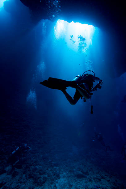 istock blue hole diving in palau 1254151004