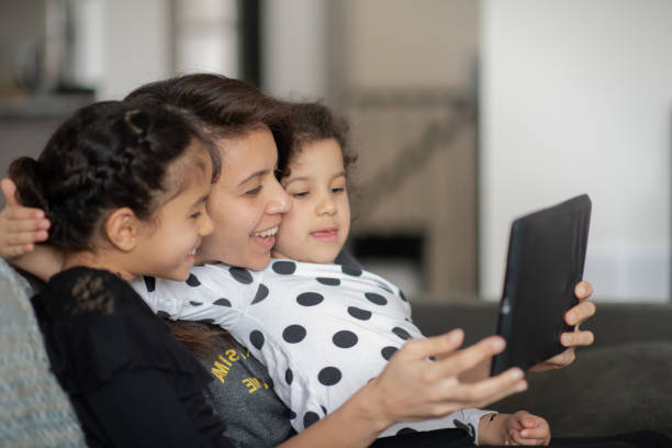 istock Family video chats with grandma remotely 1254160588