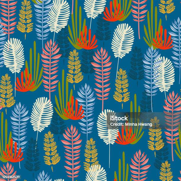 Vector Simple Leaf Pattern Stock Illustration - Download Image Now ...