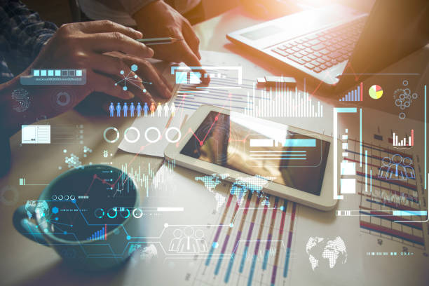 istock business hand working with new modern Digital tablet computer and business strategy as concept 1254175411