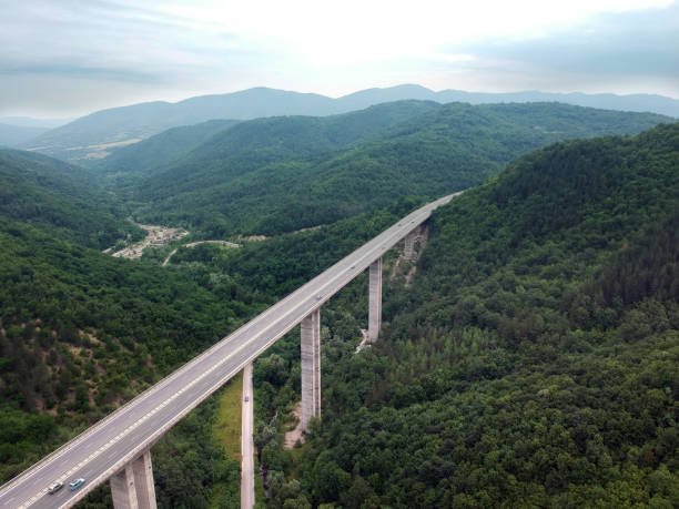 istock Highway Bridge, Aerial View 1254181022