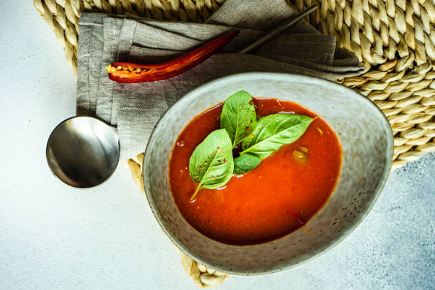 istock Traditional spanish soup gazpacho 1254181347
