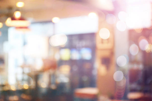 istock The tables in the cafe. Interior. Blurred background for design 1254182589