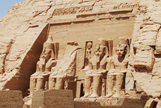 istock Ancient statues and hieroglyphics at Abu Simbel temple. Egypt 1254183563