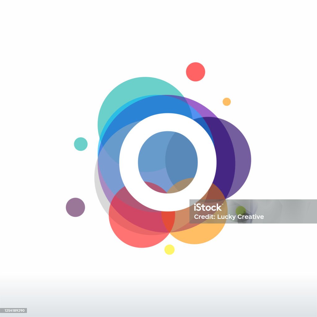 Abstract O Initial logo designs concept vector, Colorful Letter O logo designs Circle stock vector