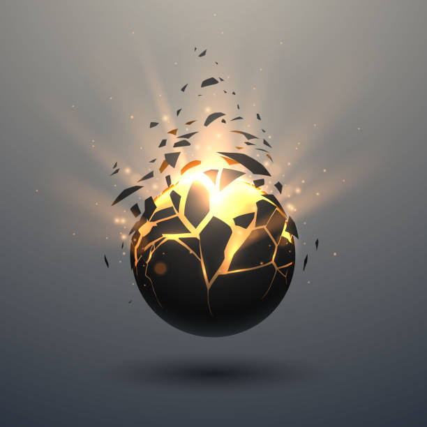 illustrazioni stock, clip art, cartoni animati e icone di tendenza di sfera nera e oro con effetto bagliore - eggs animal egg gold light