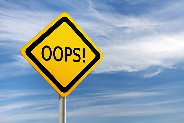 istock OOPS road sign against blue sky 125419000