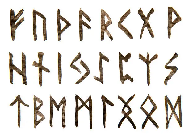 Photo of ancient viking alphabet