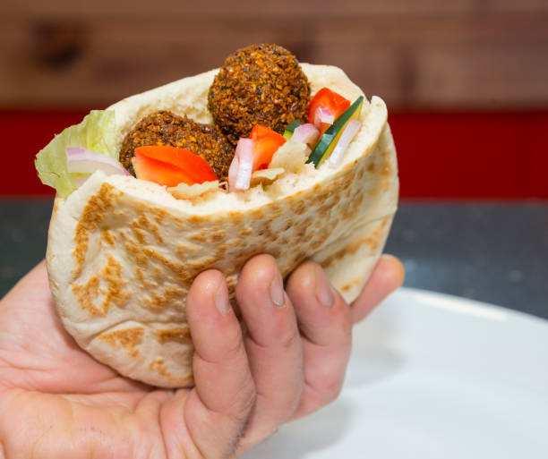 Falafel in pita bread