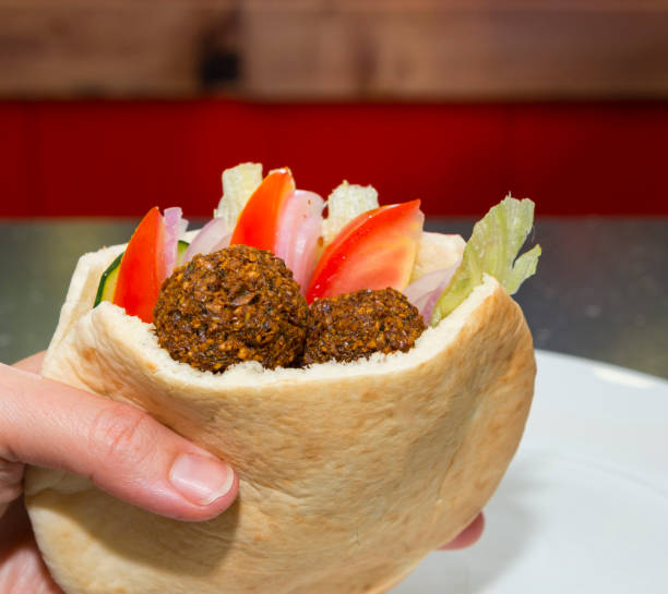 Falafel in pita bread
