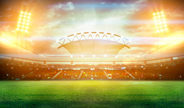 istock stadium in lights and flashes 3d. 1254197744