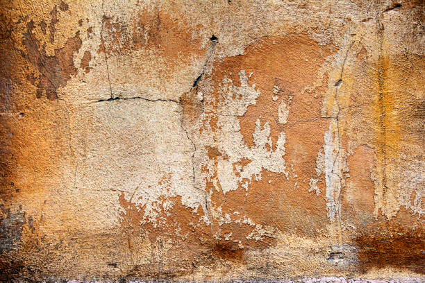 istock Abstract concrete, weathered with cracks and scratches. Landscape style. Grungy Concrete Surface. Great background or texture. 1254198467