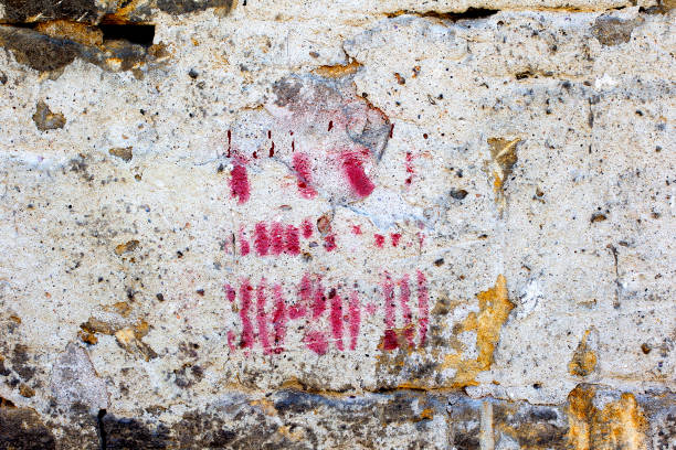 istock Abstract concrete, weathered with cracks and scratches. Landscape style. Grungy Concrete Surface. Great background or texture. 1254198475