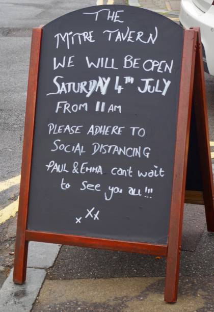 istock 2 meter posters and markers outside UK businesses 1254207949