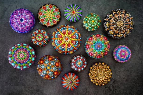 Beautiful hand painted mandalas
