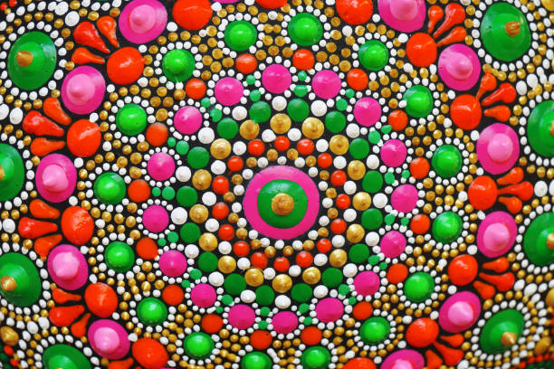 istock Beautiful hand painted mandalas 1254213836