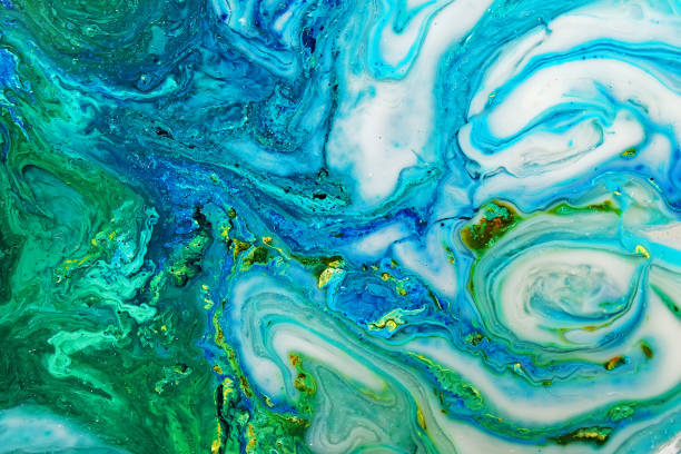 istock Part of original epoxy resin art 1254214061