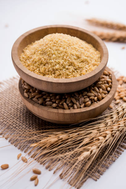 istock Raw Broken Wheat or Daliya or Dalia, selective focus 1254218815