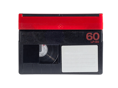 Cassette tape in a plastic case