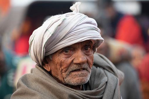 Khatu, India ; 09-16-2023 : A portrait of indian monk