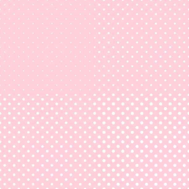 istock White peas on a pink background. Four seamless textures in polka dots of different sizes. 1254219152
