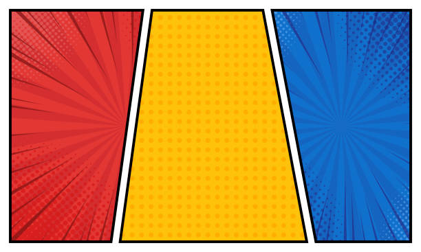 Comics book background in different colors. Blank template background. Pop-art style Comics book background in different colors. Blank template background. Pop-art style. silly stock illustrations