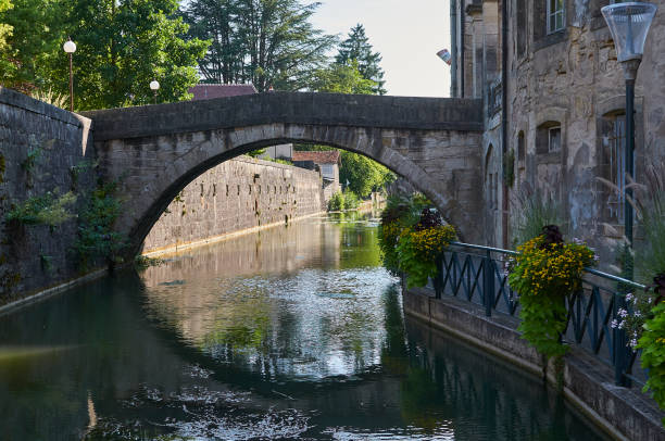 Interior view of the canals Interior view of the Dole canals, birthplace of Louis Pasteur dole stock pictures, royalty-free photos & images