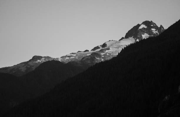 istock Alpha Mountain in black and white 1254224102