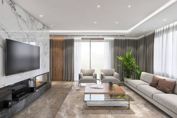 istock Luxury living room interior 1254224256