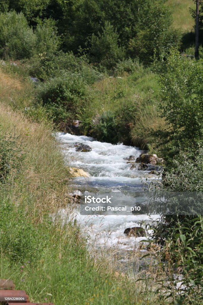 Waterfall Allevard, France - June 27, 2020: photography that is showing a waterfall Waterfall Stock Photo