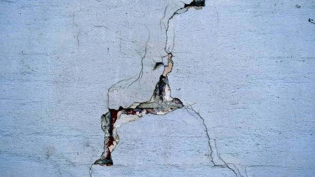 istock Old wall surface of the house. 1254237886