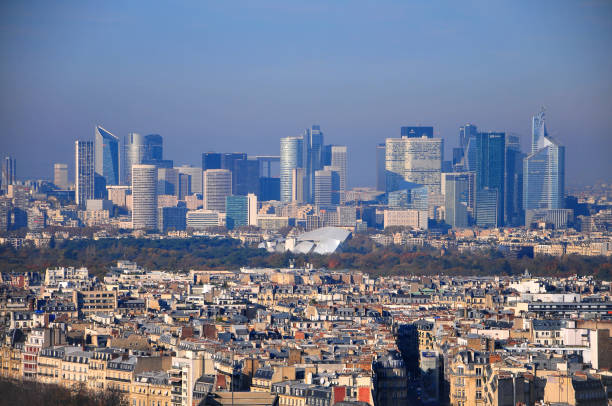 istock Paris skyscrapers as seen from the Eiffel Tower 1254239191