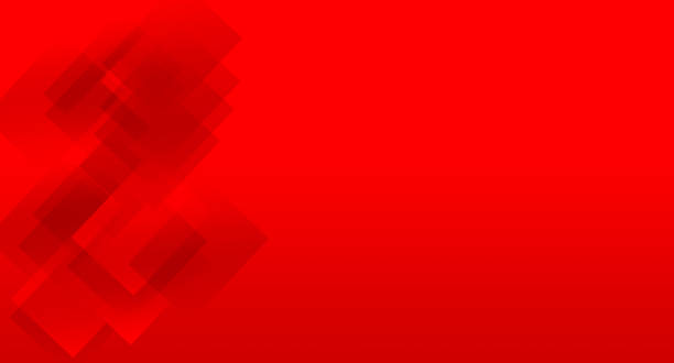 Red background with squares of different shades with copy space