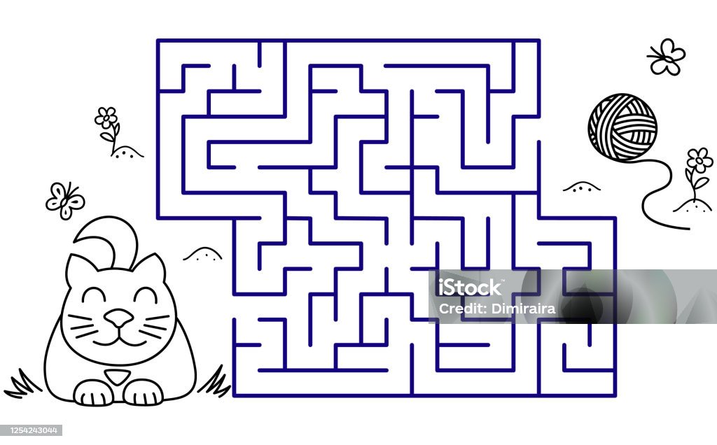 Ilustración de Páginas Para Colorear Negras Con Laberinto Gato De Dibujos Animados Y Clew Juegos De Arte Educativo Para Niños Diseño De Plantilla Con Mascota Sobre Fondo Blanco Vector De Esquema y Ilustración de Páginas Para Colorear Negras Con Laberinto Gato De Dibujos Animados Y Clew Juegos De Arte Educativo Para Niños Diseño De Plantilla Con Mascota Sobre Fondo Blanco Vector De Esquema y