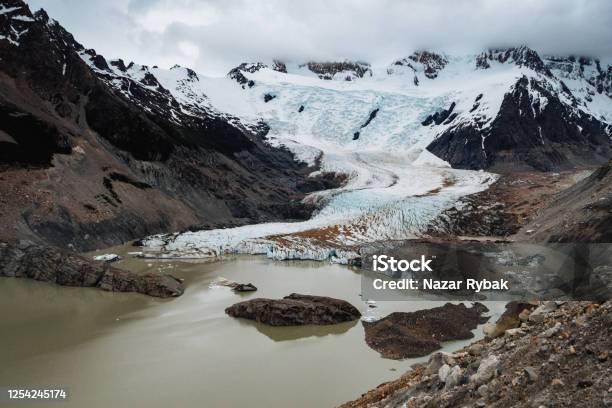 View On Glacier Torre And Laguna Torre In Patagonia Argentina Stock Photo - Download Image Now