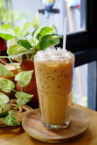 istock Homemade Iced Coffee in cup glass 1254245649