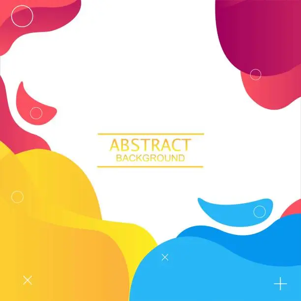 Vector illustration of Liquid Color Shape Abstract Backgraound