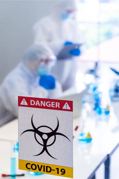 istock COVID-19 Signage at Lab 1254249281
