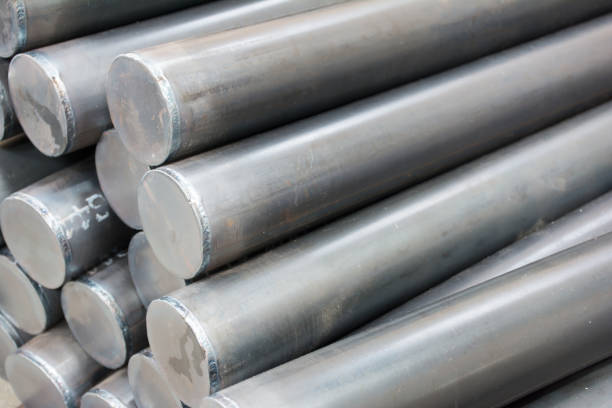 istock Division round steel pipe in Factory ,Texture background 1254251769