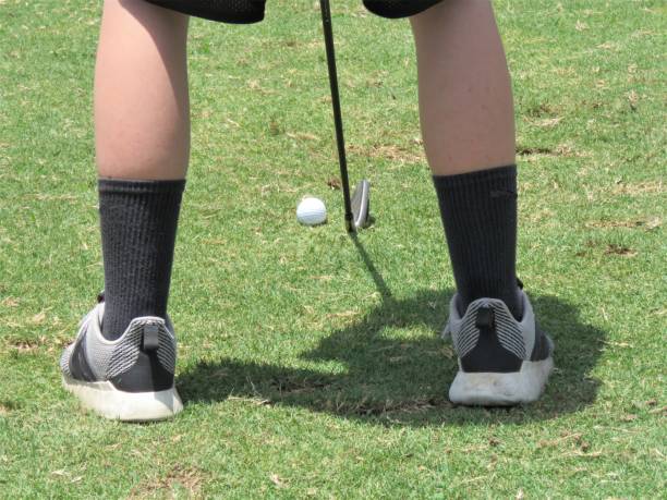 istock Golf Practice, Teen boy at Driving Range. Close-up. 1254251772