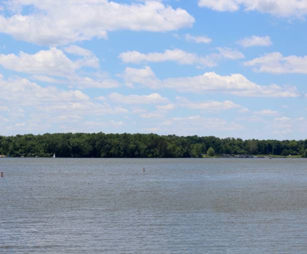 istock Lake and Clouds in the Sky 1254261900