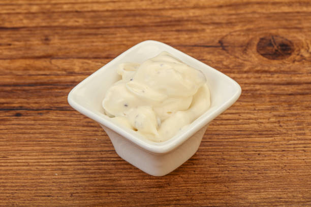 istock Caesar cream sauce with parmesan and herbs 1254268962