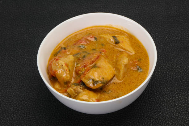 istock Traditional thai curry chicken soup 1254269194