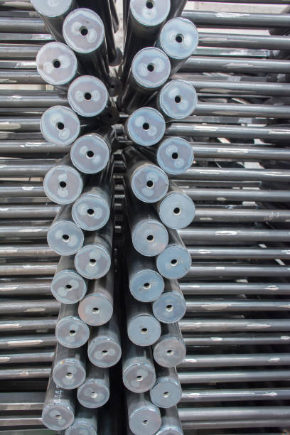 istock Division round steel pipe in Factory 1254271776