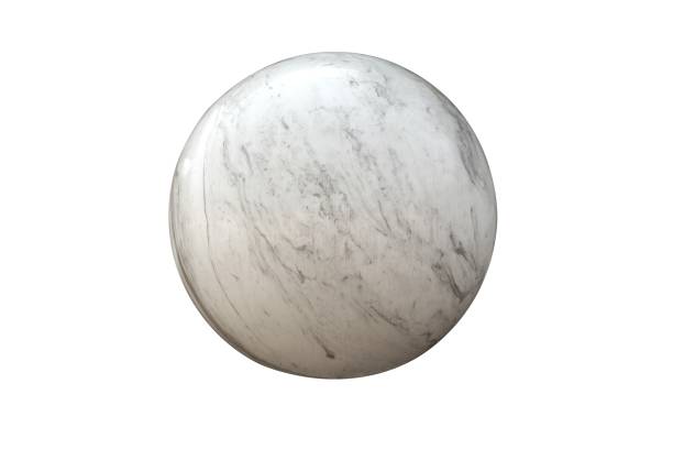 istock Circular Natural marble texture isolated on white background with clipping path. Abstract nature pattern for interior, wallpaper, skin tile luxurious and design. 1254272544