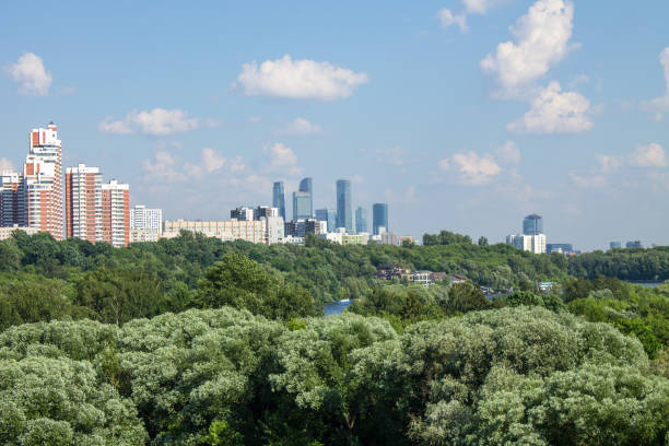 istock modern residential buildings in Moscow 1254276745