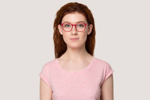 istock Confident focused attractive young girl looking at camera. 1254296752