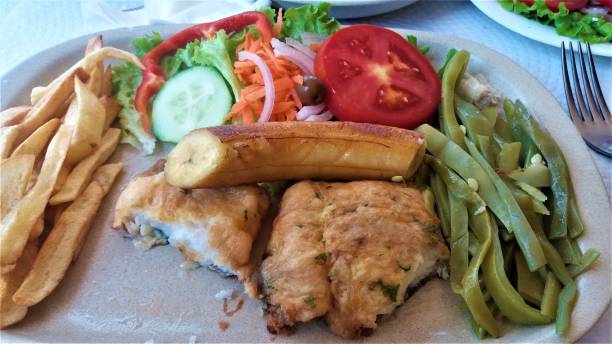 istock Tasty fish and vegetables in Madeira 1254300323