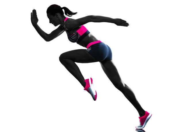 istock young woman runner running jogger jogging athletics isolated white background 1254313068