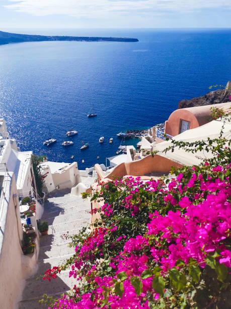 istock coming down stairs surrounded by beautiful landscapes 1254316373